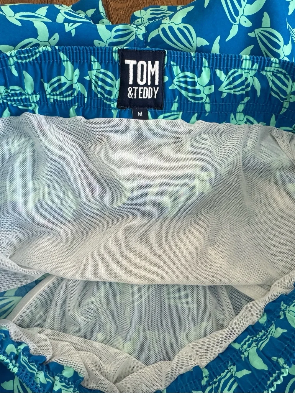 Tom &‎ Teddy Men's Swim Trunks Turtles Whales 2 Pair Size M C